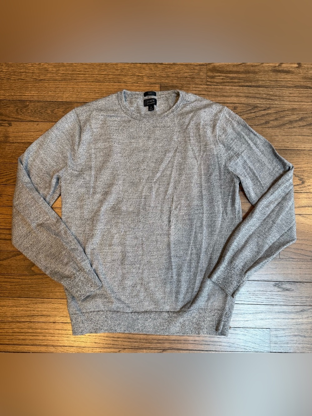 J. Crew Men's Gray Heather Crewneck Sweater